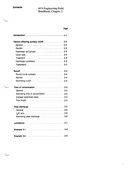 Estimating Runoff