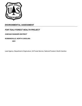 Environmental Assessment for Tsali Forest Health Project