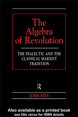 The Algebra of Revolution