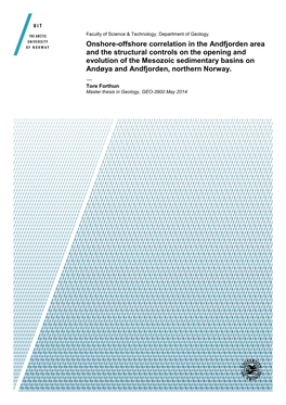 Onshore-Offshore Correlation in the Andfjorden Area and the Structural