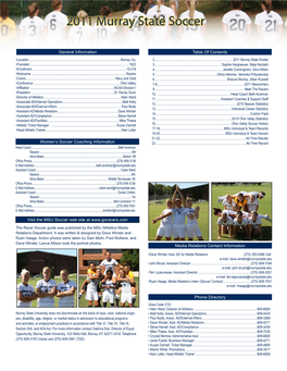 2011 Murray State Soccer