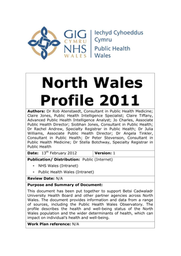 North Wales Profile 2011