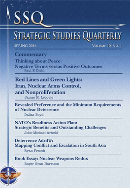 Red Lines and Green Lights: Iran, Nuclear Arms Control, and Nonproliferation Commentary