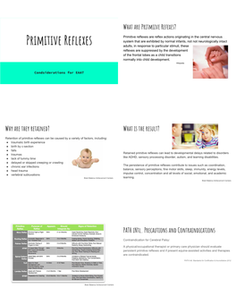 Primitive Reflexes