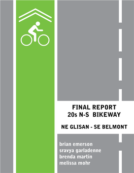 FINAL REPORT 20S N-S BIKEWAY