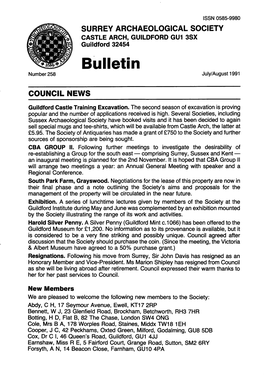 Bulletin N U M B E R 2 5 8 July/August 1991