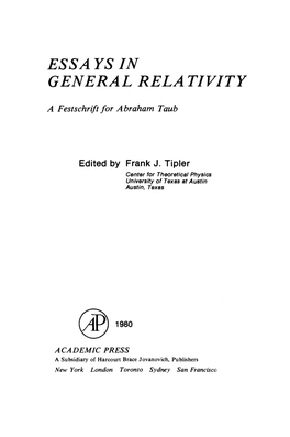 Essa Y S in General Relativity