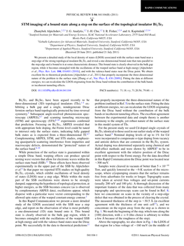 STM Imaging of a Bound State Along a Step on the Surface of the Topological Insulator Bi2te 3