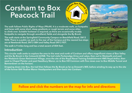Corsham to Box Peacock Trail