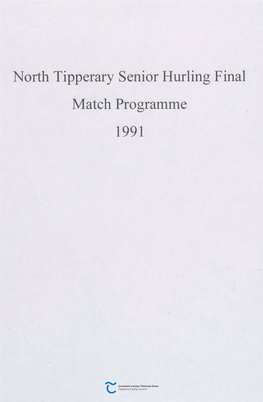 North Tipperary Senior Hurling Final Match Programme 1991