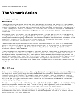 The Vemork Action