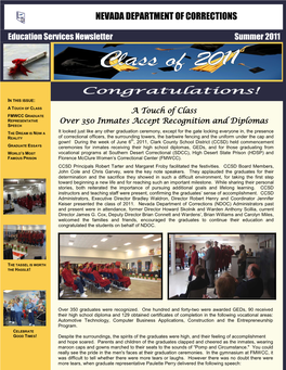 Summer 2011 Education Services Newsletter Distribution