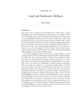 Land and Freshwater Molluscs