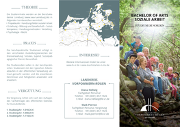 Flyer Bachelor of Arts Soziale Arbeit