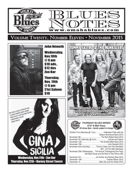 Blues Notes November 2015