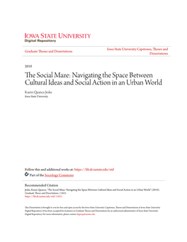 Navigating the Space Between Cultural Ideas and Social Action in an Urban World Karen Quance Jeske Iowa State University