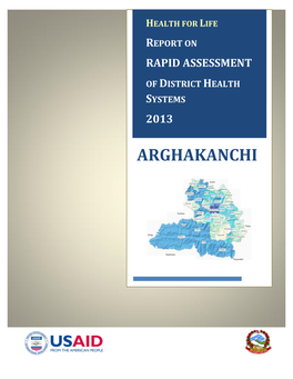 Report on Rapid Assessment of District Health Systems 2013, Banke a Report On