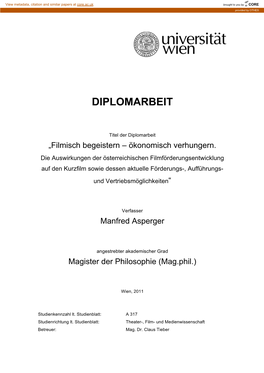 Diplomarbeit