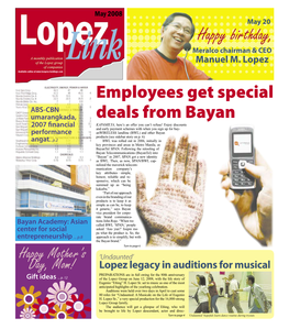 Employees Get Special Deals from Bayan