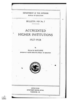 Accredited Higherinstitutions