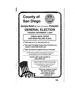 Voter Pamphlet