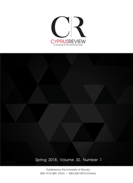 CCYPRUSREVIEW a Journal of Social Sciences T H E