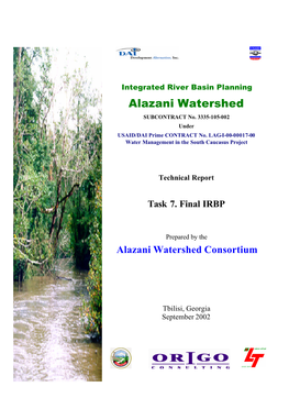 Alazani Watershed SUBCONTRACT No