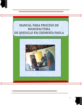 Manual Para Proceso De Manufactura De Quesillo En Cremería Paula