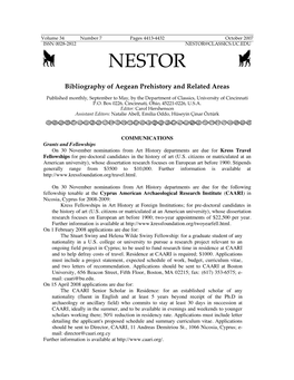 Nestor@Classics.Uc.Edu