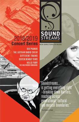 Soundstreams… Is Getting Everything Right —Breaking Down Barriers