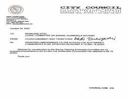 C :I: Pr Cotmc Xii CITY and COUNTY of HON OLULU 530 SOUTH KING STREET, ROOM 202 HONOLULU, HAWAII 96813-3065 TELEPHONE: (808) 768-5010 • FAX: (808) 768-5011