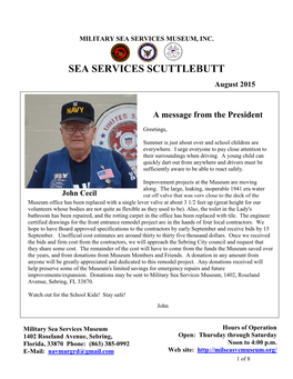 SEA SERVICES SCUTTLEBUTT August 2015