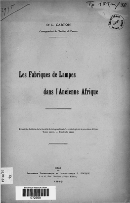 Les Fabriques De Lampes Dans L'ancienne Afrique 13