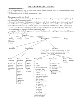 Gur Languages of Ghana