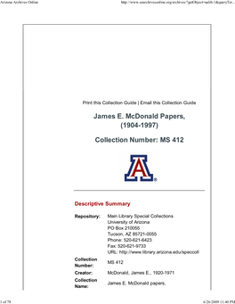 Arizona Archives Online