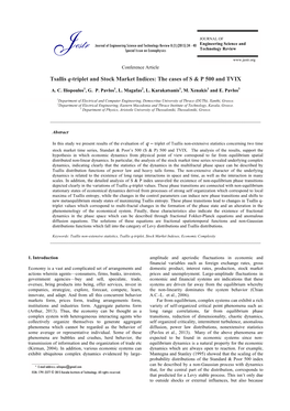 Tsallis Q-Triplet and Stock Market Indices: the Cases of S & P 500 and TVIX