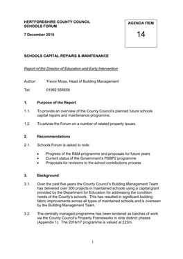 1 Hertfordshire County Council Schools Forum 7