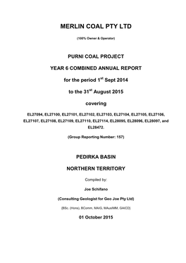 Merlin Coal Pty Ltd