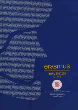 Erasmus Newsletter 1/1989