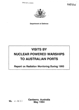 Visits by Nuclear Powered Warships to Australian Ports