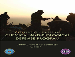 Department of Defense Chemical and Biological Defense Program
