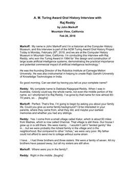 Reddy Transcript Final