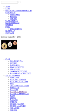 Acasă ŞTIRI PROGRAM COMPETIŢIONAL ȘI REZULTATE FEBRUARIE MARTIE APRILIE CLASAMENTE REVISTA PRESEI GALERIE FOTO EVENIMENTE NUMAI „U” CONTACT
