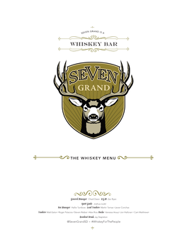 The Whiskey Menu