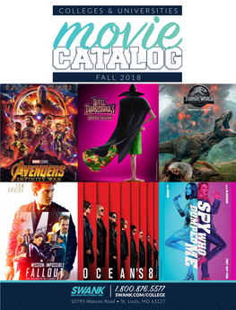 CATALOG Movie COLLEGES &UNIVERSITIES 10795 Watsonroad St.• Louis, 63127 MO