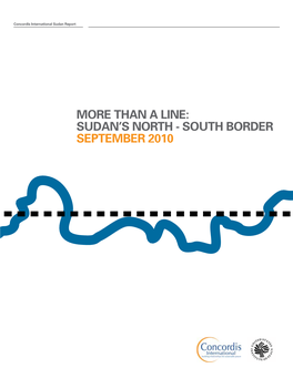 More Than a Line: Sudan's North-South Border