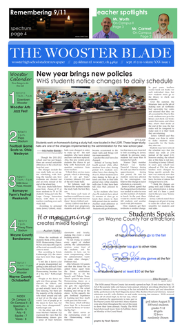 THE WOOSTER BLADE Wooster High School Student Newspaper // 515 Oldman Rd