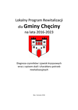 Dla Gminy Chęciny Na Lata 2016-2023