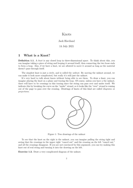 Notes on Introductory Knot Theory