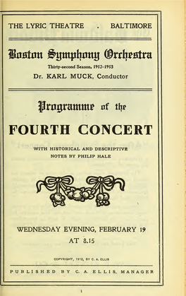 Boston Symphony Orchestra Concert Programs, Season 32,1912